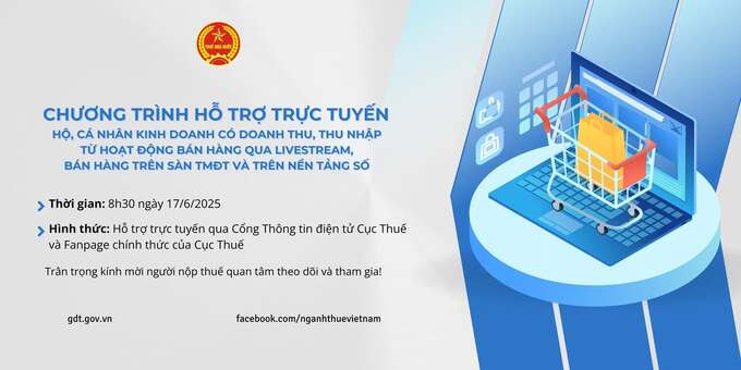 Hộ, cá nhân kinh doanh online được Cục Thuế hỗ trợ trực tuyến kê khai và nộp thuế